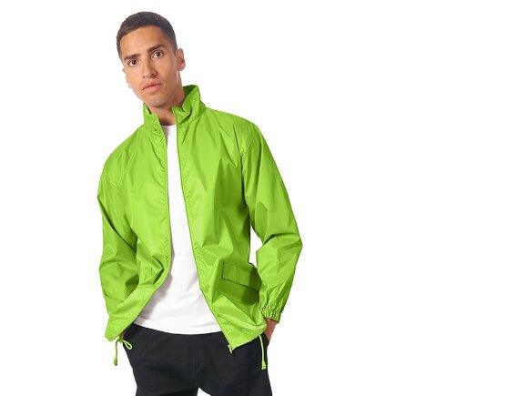 Ветровка Miami мужская с чехлом, зеленое яблоко Ветровка Miami мужская с чехлом, зеленое яблоко