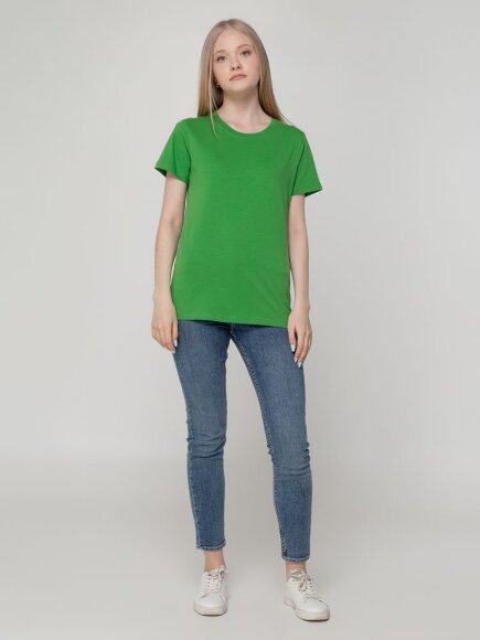 Футболка женская T-bolka Lady, ярко-зеленая Футболка женская T-bolka Lady, ярко-зеленая