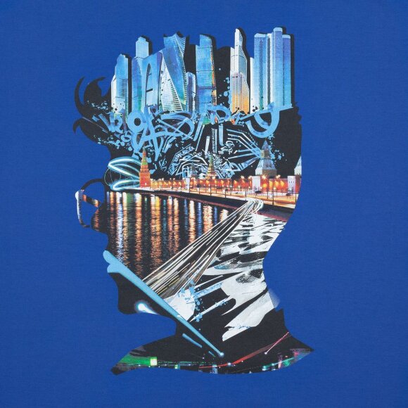 Футболка Moscow Boy, ярко-синяя Футболка Moscow Boy, ярко-синяя