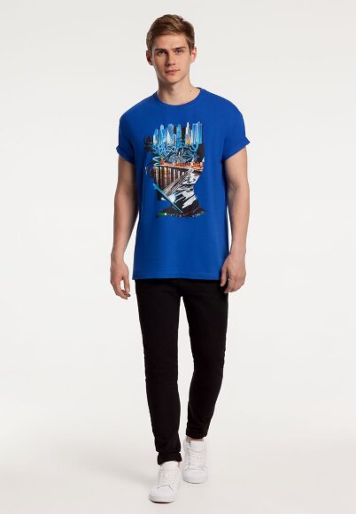 Футболка Moscow Boy, ярко-синяя Футболка Moscow Boy, ярко-синяя