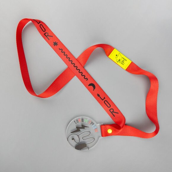 Лейбл из ПВХ Dzeta, XS, желтый неон Лейбл из ПВХ Dzeta, XS, желтый неон