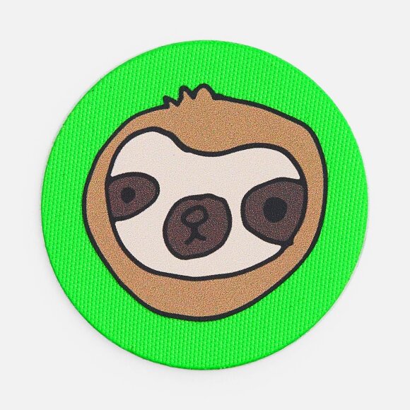 Наклейка тканевая Lunga Round, M, зеленый неон Наклейка тканевая Lunga Round, M, зеленый неон