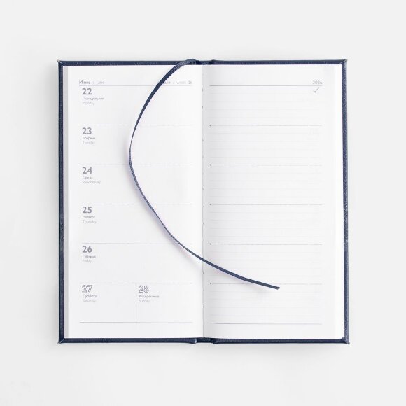 Еженедельник Baza, датированный, синий