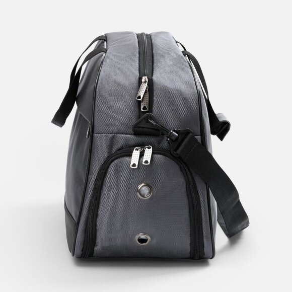 Спортивная сумка Atlantes, светло-серая с черным