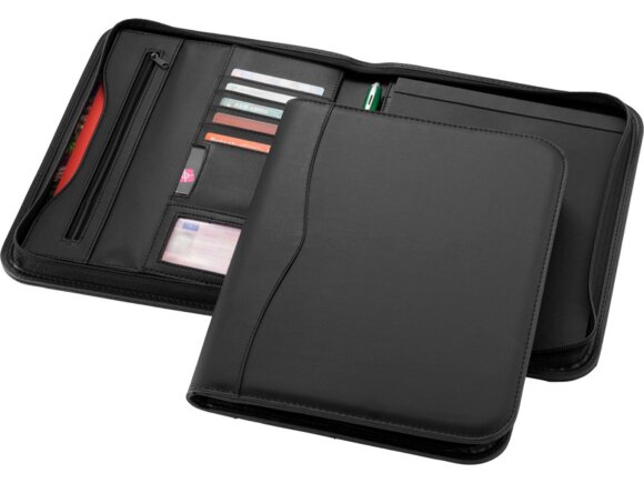 Папка A4 Ebony на молнии, черный Папка A4 Ebony на молнии, черный