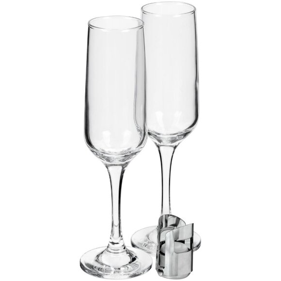 Набор для шампанского Isabella, в черной упаковке Набор для шампанского Isabella, в черной упаковке