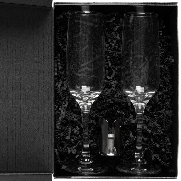 Набор для шампанского Isabella, в черной упаковке Набор для шампанского Isabella, в черной упаковке