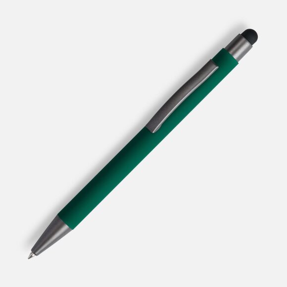 Ручка шариковая Atento Soft Touch со стилусом, зеленая Ручка шариковая Atento Soft Touch со стилусом, зеленая