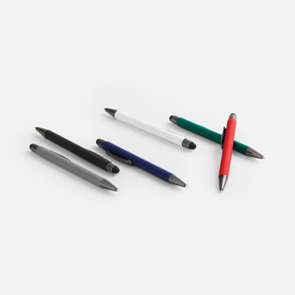 Ручка шариковая Atento Soft Touch со стилусом, зеленая Ручка шариковая Atento Soft Touch со стилусом, зеленая