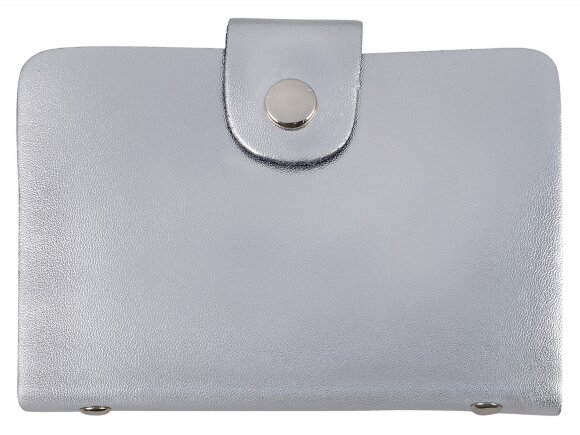 Визитница на 26 визиток, серебристая Визитница на 26 визиток, серебристая