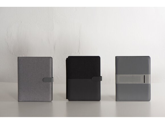 Папка для документов Kadeo с блокнотом, светло-серый Папка для документов Kadeo с блокнотом, светло-серый