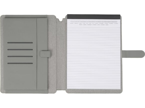 Папка для документов Kadeo с блокнотом, светло-серый Папка для документов Kadeo с блокнотом, светло-серый