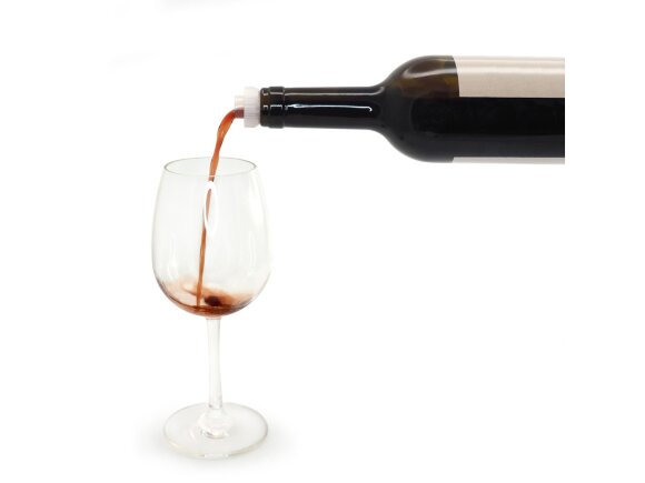 Пробка-каплеуловитель 2-в-1, черный/белый Пробка-каплеуловитель 2-в-1, черный/белый