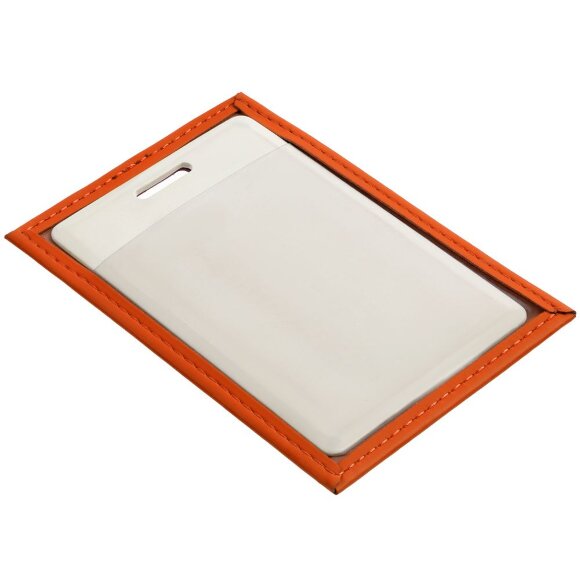 Чехол для пропуска Shall, оранжевый Чехол для пропуска Shall, оранжевый