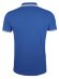 Рубашка поло мужская Pasadena Men 200 с контрастной отделкой, ярко-синяя с белым