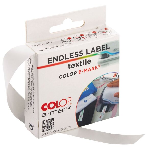 Термоклеевая лента Colop E-mark для текстиля Термоклеевая лента Colop E-mark для текстиля