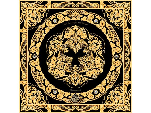 Платок Златоустовская гравюра Платок Златоустовская гравюра