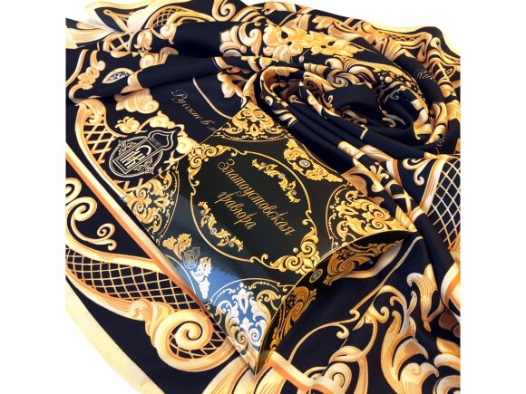 Платок Златоустовская гравюра Платок Златоустовская гравюра