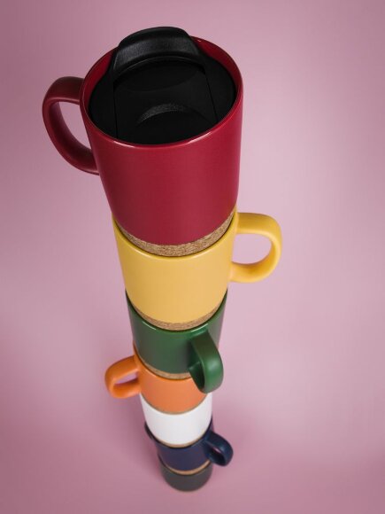 Кружка с пробковой подставкой Corky Walk, синяя Кружка с пробковой подставкой Corky Walk, синяя