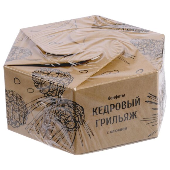 Конфеты «Мягкий кедровый грильяж» с клюквой Конфеты «Мягкий кедровый грильяж» с клюквой