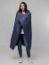 Плед-пончо для пикника SnapCoat, синий Плед-пончо для пикника SnapCoat, синий