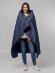 Плед-пончо для пикника SnapCoat, синий Плед-пончо для пикника SnapCoat, синий