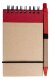 Блокнот на кольцах Eco Note с ручкой, красный