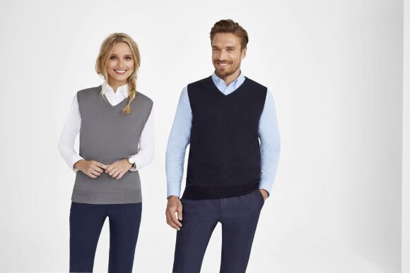 Жилет унисекс Gentlemen, черный Жилет унисекс Gentlemen, черный