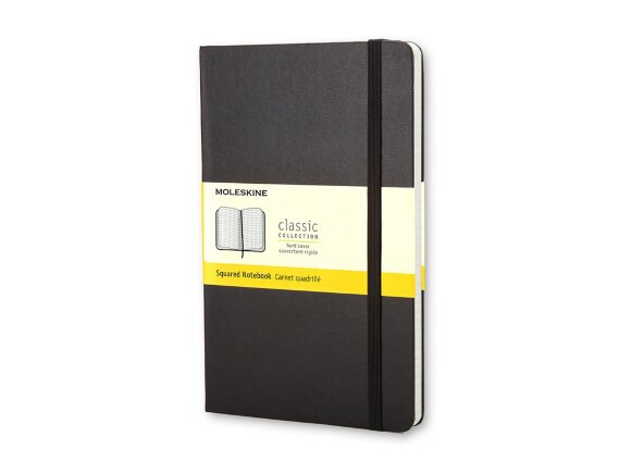 Записная книжка Moleskine Classic (в клетку) в твердой обложке, Large (13х21см), черный Записная книжка Moleskine Classic (в клетку) в твердой обложке, Large (13х21см), черный