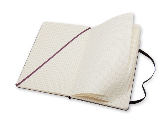 Записная книжка Moleskine Classic (в клетку) в твердой обложке, Large (13х21см), черный Записная книжка Moleskine Classic (в клетку) в твердой обложке, Large (13х21см), черный