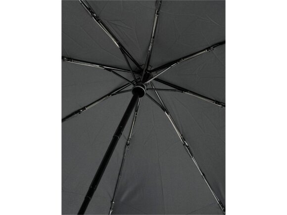 Автоматический складной зонт Bo из переработанного ПЭТ-пластика, черный Автоматический складной зонт Bo из переработанного ПЭТ-пластика, черный