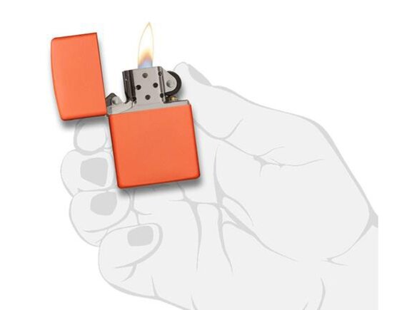 Зажигалка ZIPPO Classic с покрытием Orange Matte, латунь/сталь, оранжевая, матовая, 38x13x57 мм Зажигалка ZIPPO Classic с покрытием Orange Matte, латунь/сталь, оранжевая, матовая, 38x13x57 мм