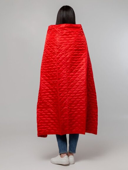 Плед-пончо для пикника SnapCoat, красный Плед-пончо для пикника SnapCoat, красный