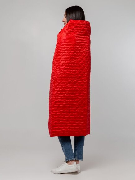 Плед-пончо для пикника SnapCoat, красный Плед-пончо для пикника SnapCoat, красный