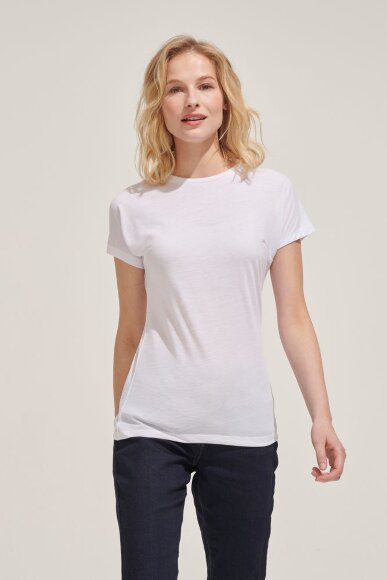 Футболка женская для сублимации Magma Women, белая Футболка женская для сублимации Magma Women, белая