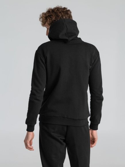 Толстовка на молнии с капюшоном Unit Siverga Heavy, черная Толстовка на молнии с капюшоном Unit Siverga Heavy, черная
