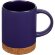 Кружка с пробковой подставкой Corky, синяя Кружка с пробковой подставкой Corky, синяя