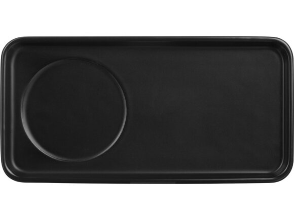 Чайная пара Bristol: блюдце прямоугольное, чашка, коробка, черный