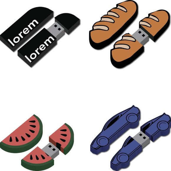 Флешки Gummi на заказ, 16 Гб Флешки Gummi на заказ, 16 Гб