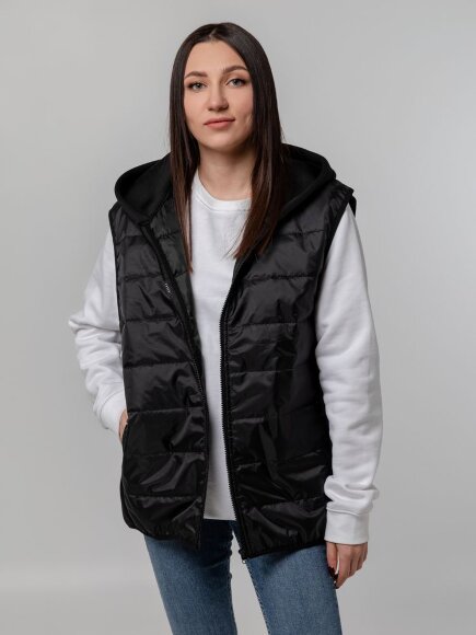 Жилет Orkney с капюшоном, черный Жилет Orkney с капюшоном, черный