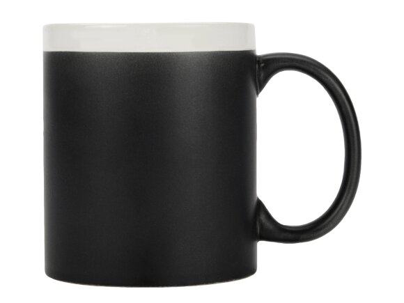 Кружка с покрытием для рисования мелом Да Винчи, черный/белый Кружка с покрытием для рисования мелом Да Винчи, черный/белый