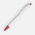 Ручка шариковая Tick, белая с красным
