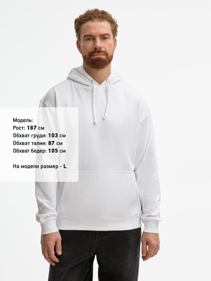 Худи унисекс Condor, белое Худи унисекс Condor, белое