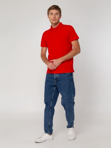 Рубашка поло мужская Virma Light, красная Рубашка поло мужская Virma Light, красная