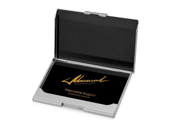 Визитница Carlo, серебристый Визитница Carlo, серебристый