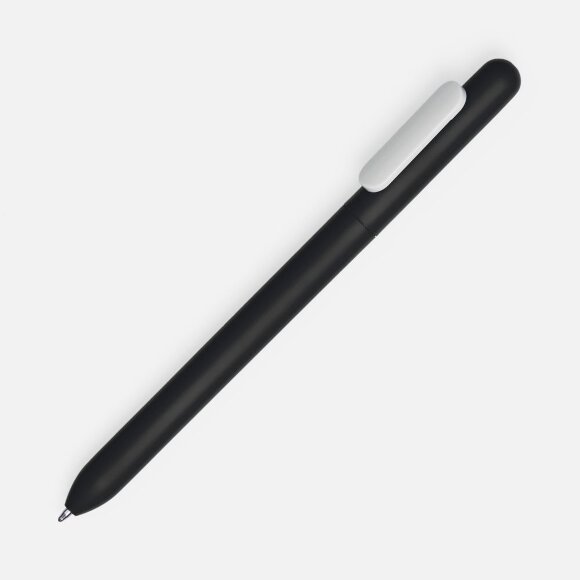 Ручка шариковая Swiper Soft Touch, черная с белым
