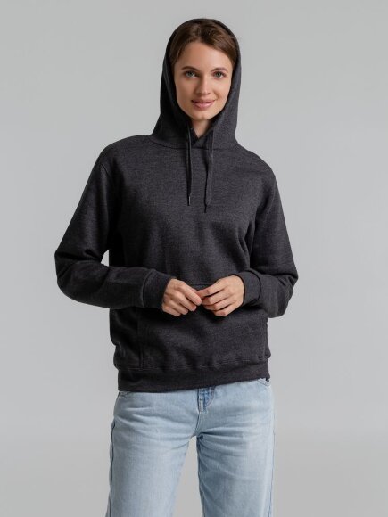 Толстовка с капюшоном Snake II черный меланж Толстовка с капюшоном Snake II черный меланж