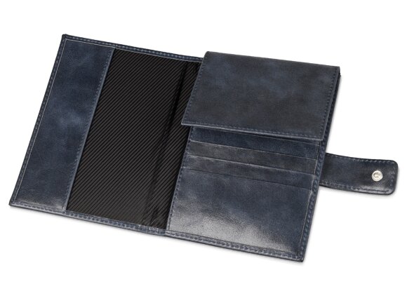 Бумажник путешественника Druid с отделением для паспорта, темно-синий Бумажник путешественника Druid с отделением для паспорта, темно-синий