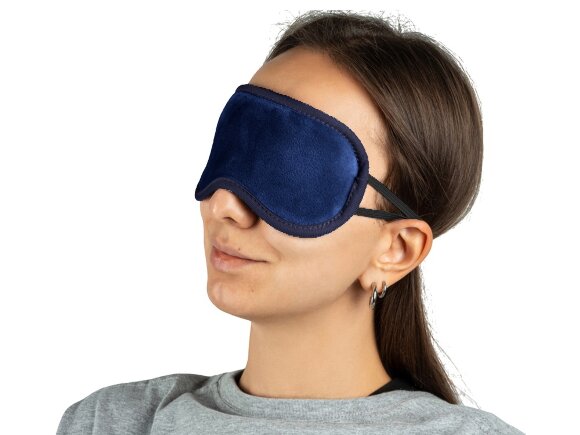 Маска для глаз Dream из полиэстер спандекс плюш, синий Маска для глаз Dream из полиэстер спандекс плюш, синий