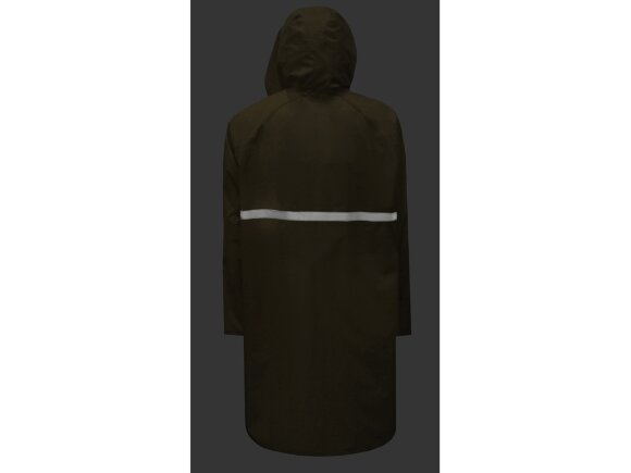 Длинный дождевик Lanai  из полиэстера со светоотражающей тесьмой, молочный